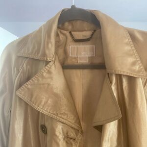 MICHAEL Michael Kors gold trench coat XS